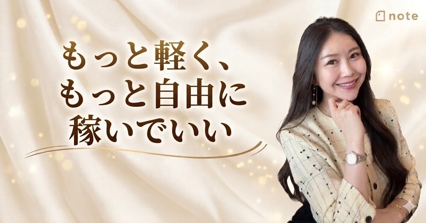 もっと軽く、もっと自由に稼いでいい｜向井ゆき