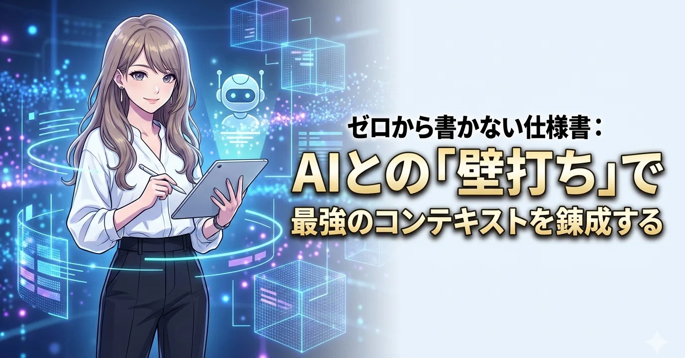 ☆ERI様 ご提案用ページ☆ ゼロから書かない仕様書：AIとの「壁打ち」で最強のコンテキストを錬成