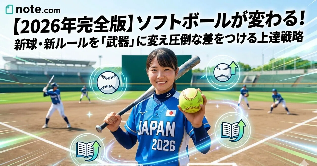 2026年完全版】ソフトボールが変わる！新球・新ルールを「武器」に変え 