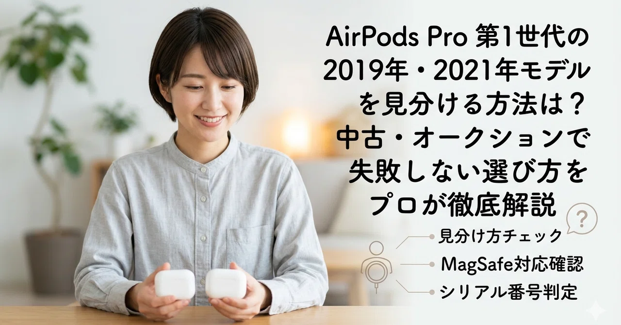AirPods Pro 第1世代の2019年・2021年モデルを見分ける方法は？中古