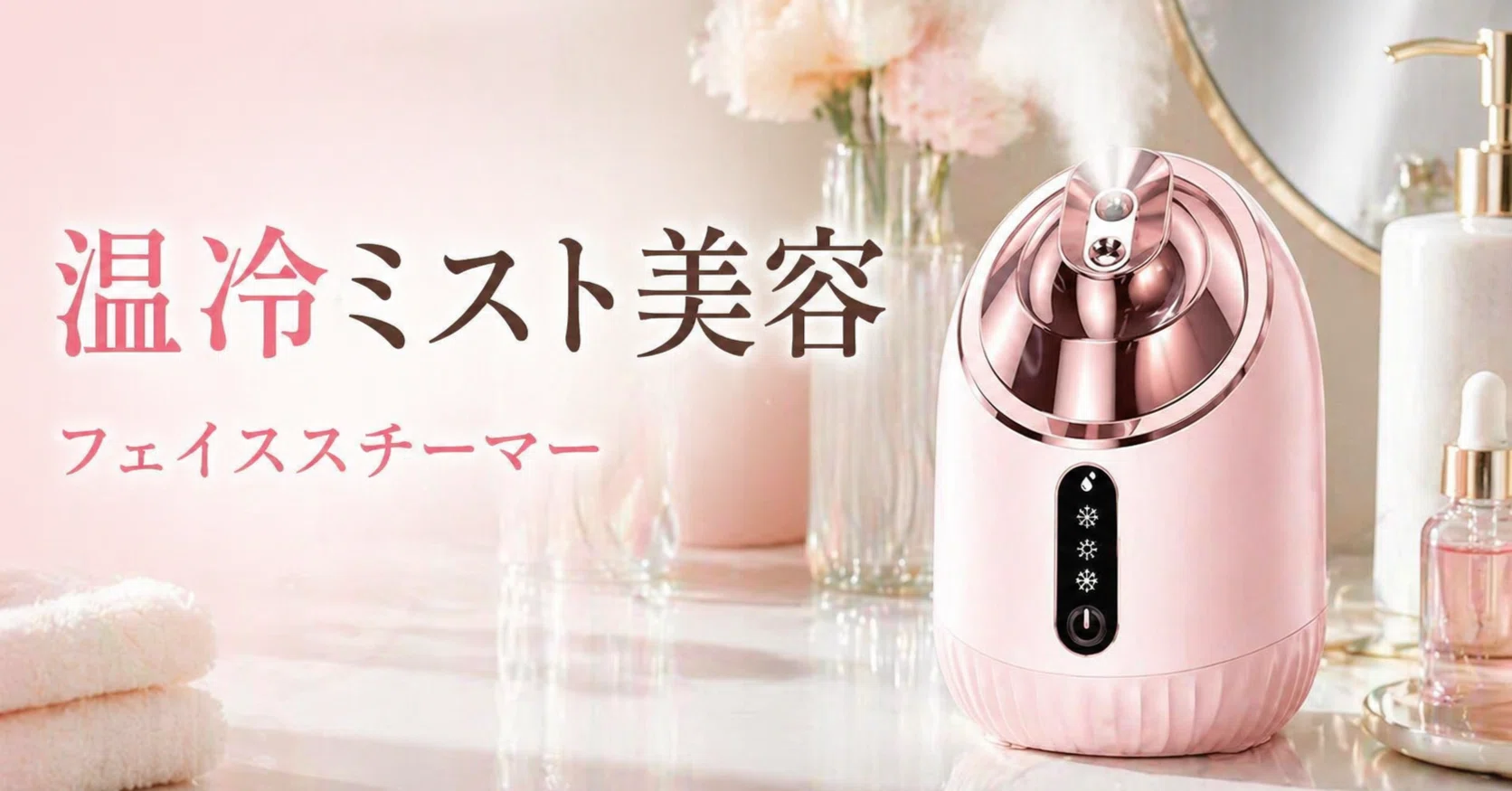乾燥が気になる日のスキンケアに、温冷スチーマーを一台置く｜ひよこ