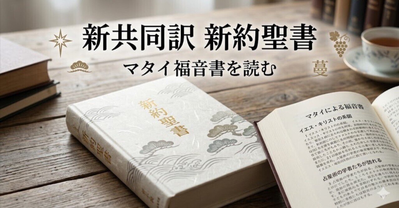 聖書を読む前に知っておきたいこと――新共同訳新約聖書の背景と「マタイ