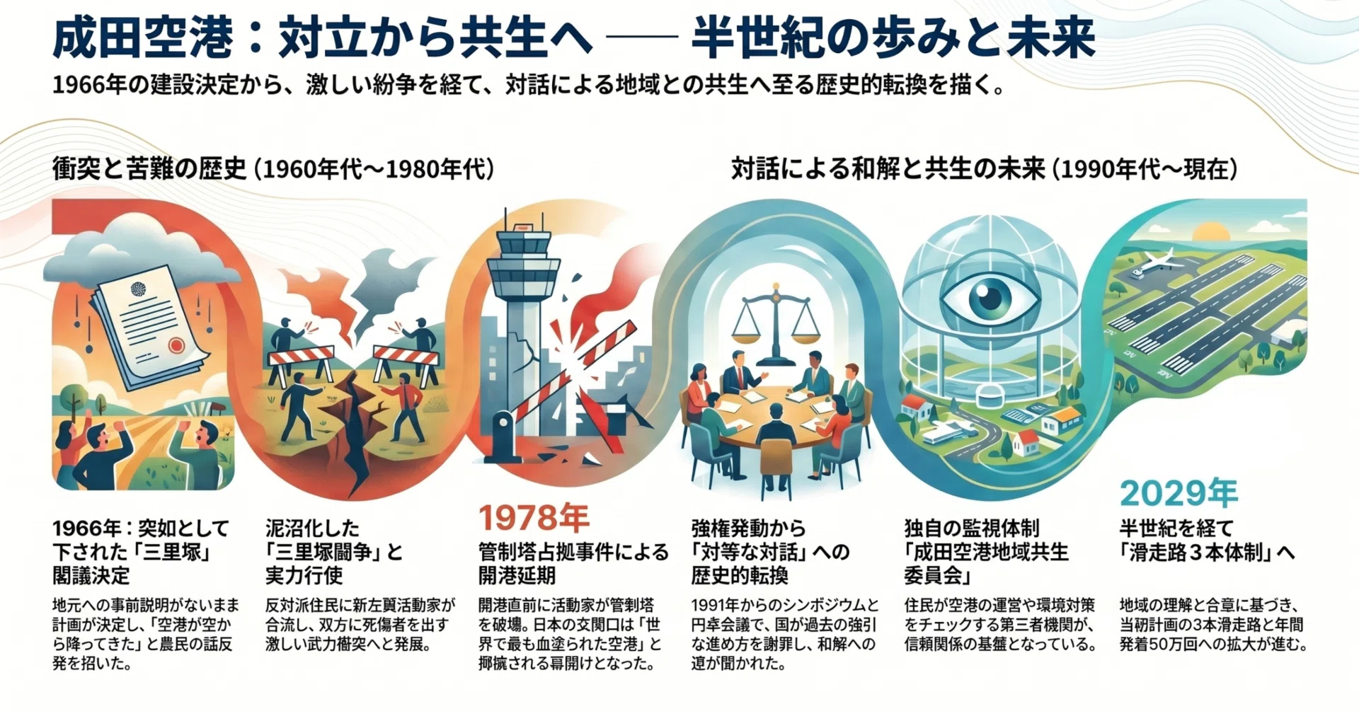 航空ヒストリー】 #041 - 空から降ってきた空港――成田60年の激動と共生