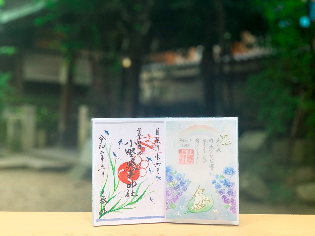 小野照崎神社 6月限定御朱印 (6月限定お纏め) 💧6月の