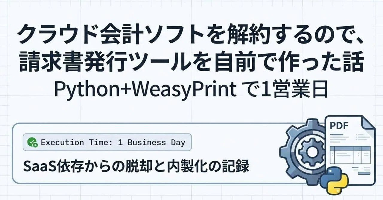 クラウド会計ソフトを解約するので、請求書発行ツールを自前で作った話