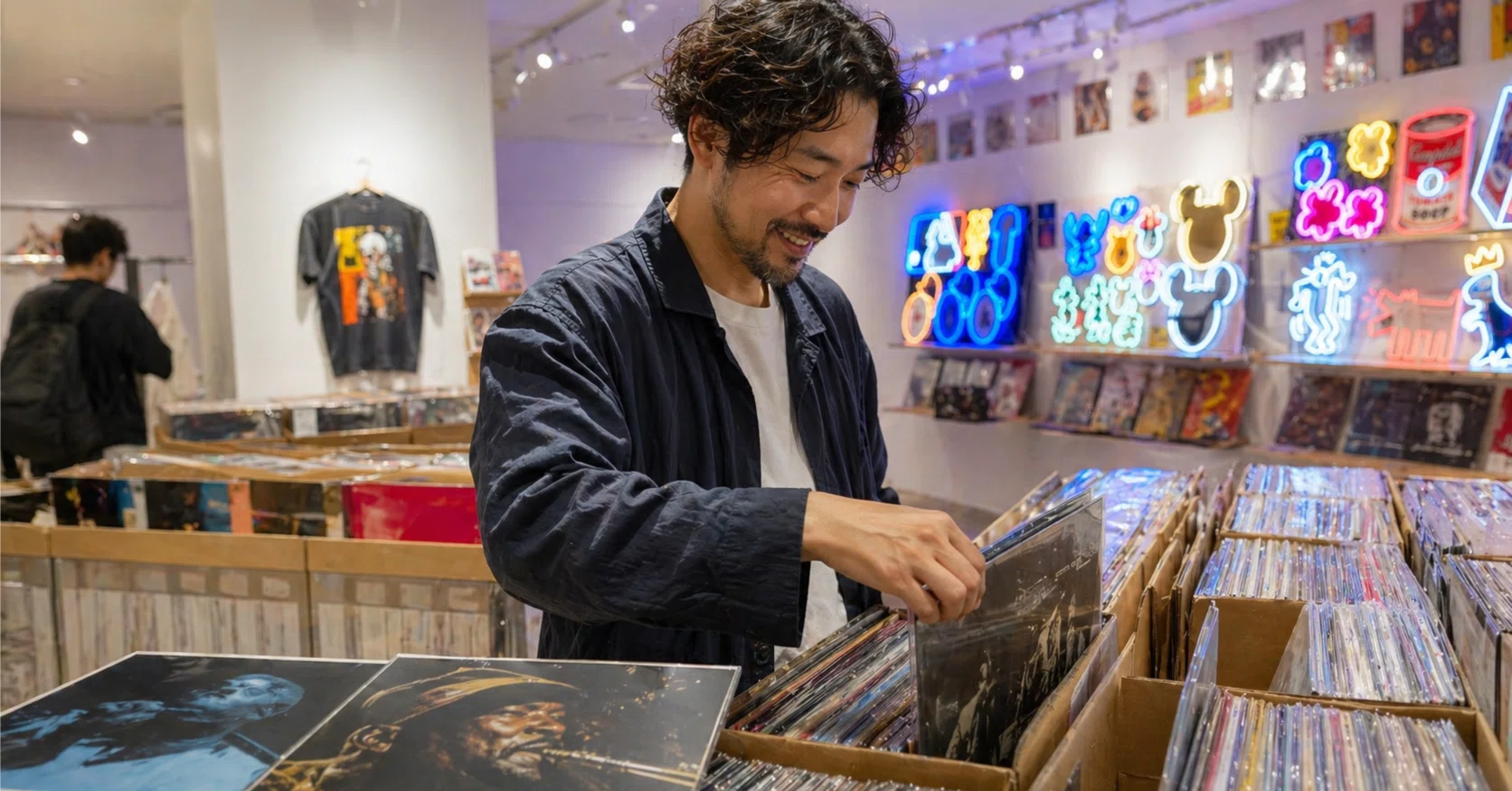レコード男子｜錦糸町で、朝いちばんにレコードを掘る｜ヴィレヴァン