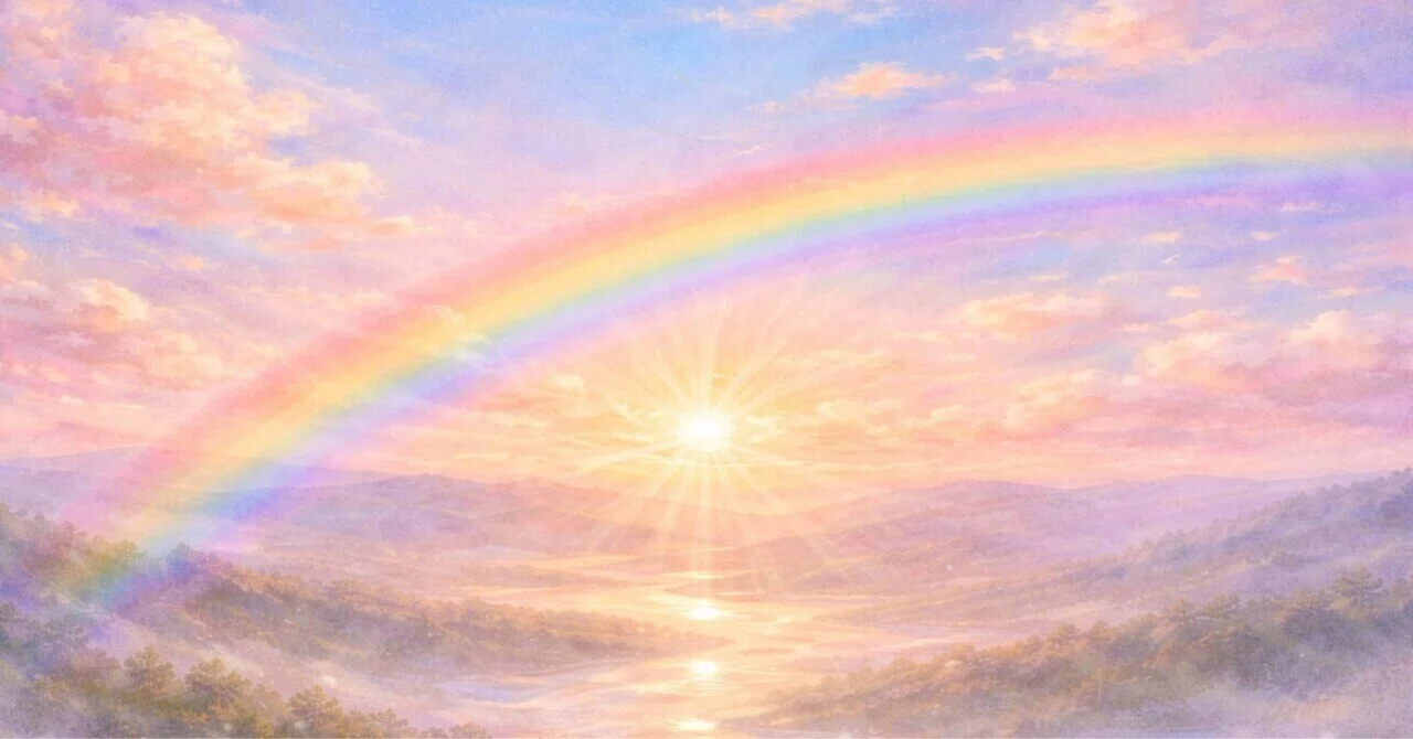 虹🌈を見ると…｜なあさん