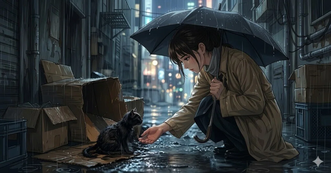 雨音の中の鼓動』｜もにゃ♪