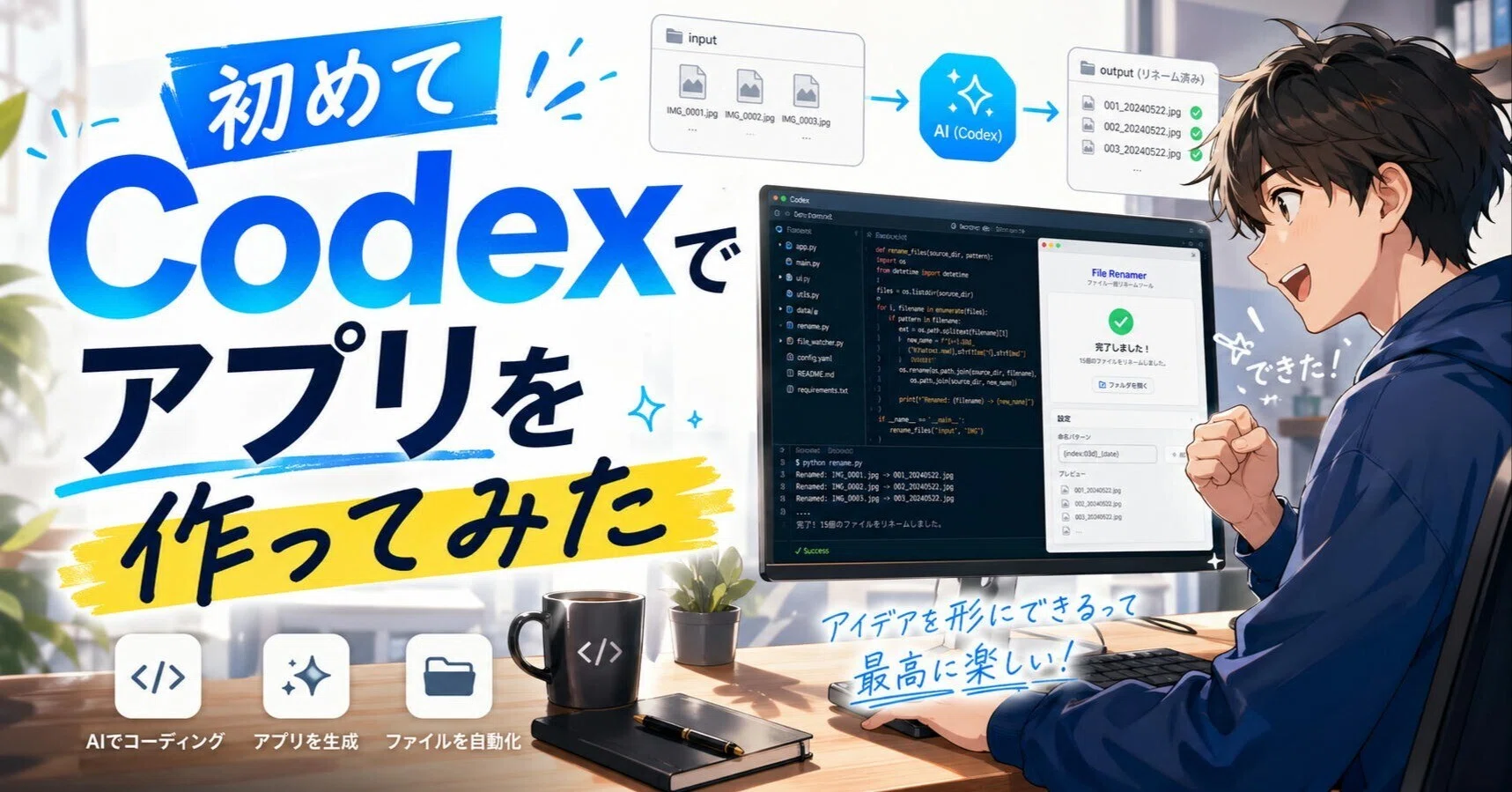 HTMLアプリで止まるのはもったいない：初めてCodexでアプリを作って