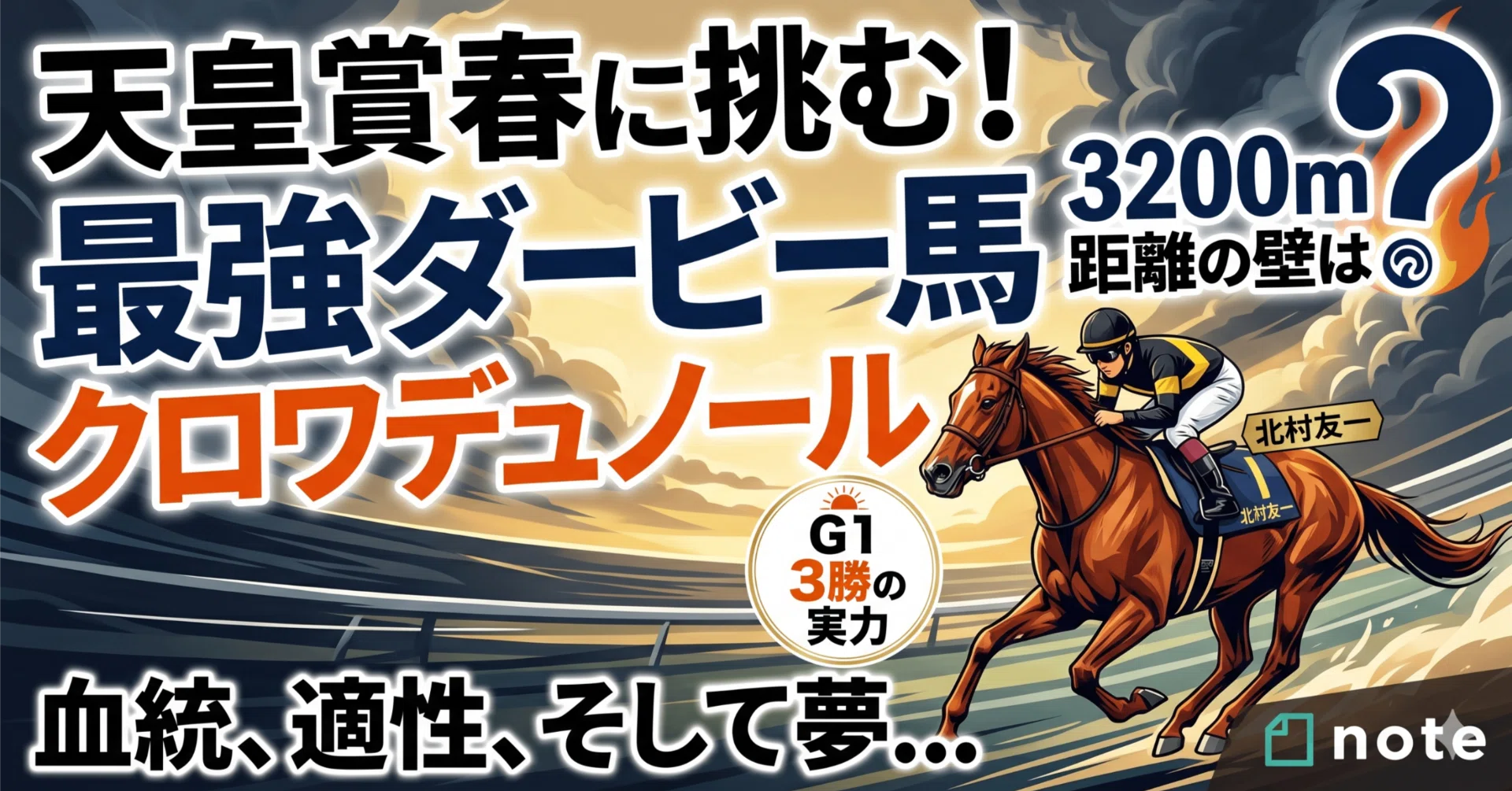 天皇賞春2026】クロワデュノール徹底分析 ― 4歳世代の絶対王者は