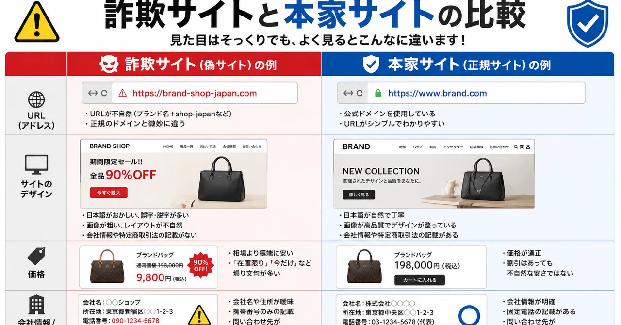 詐欺サイトと本家サイトの比較(HGAM/DBJ)｜ユウ