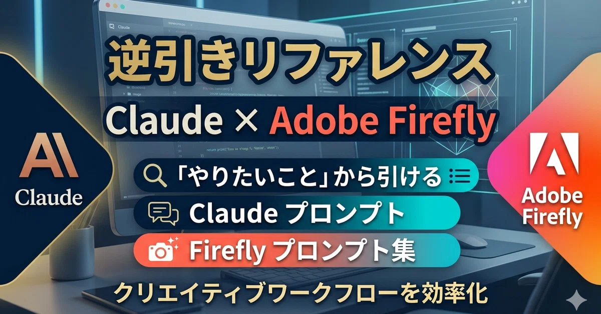 Claude × Adobe Firefly Reverse Reference｜platypus2000jp