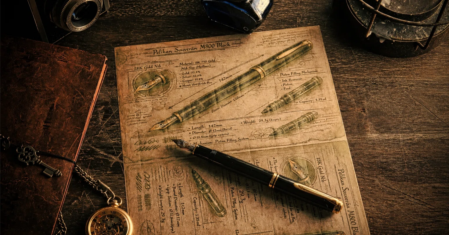 黒軸に宿るエレガンス ― Pelikan Souverän M800 Black｜Hideo Takehara