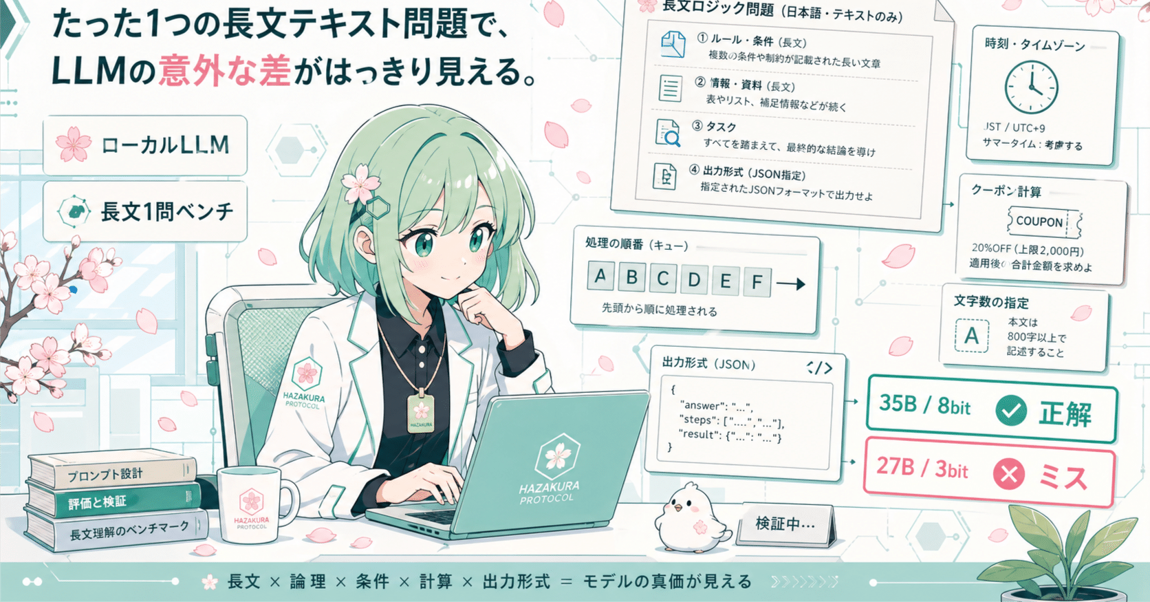長文一文ベンチ》ローカルLLMの能力を会話だけで測る質問をChatGPT5