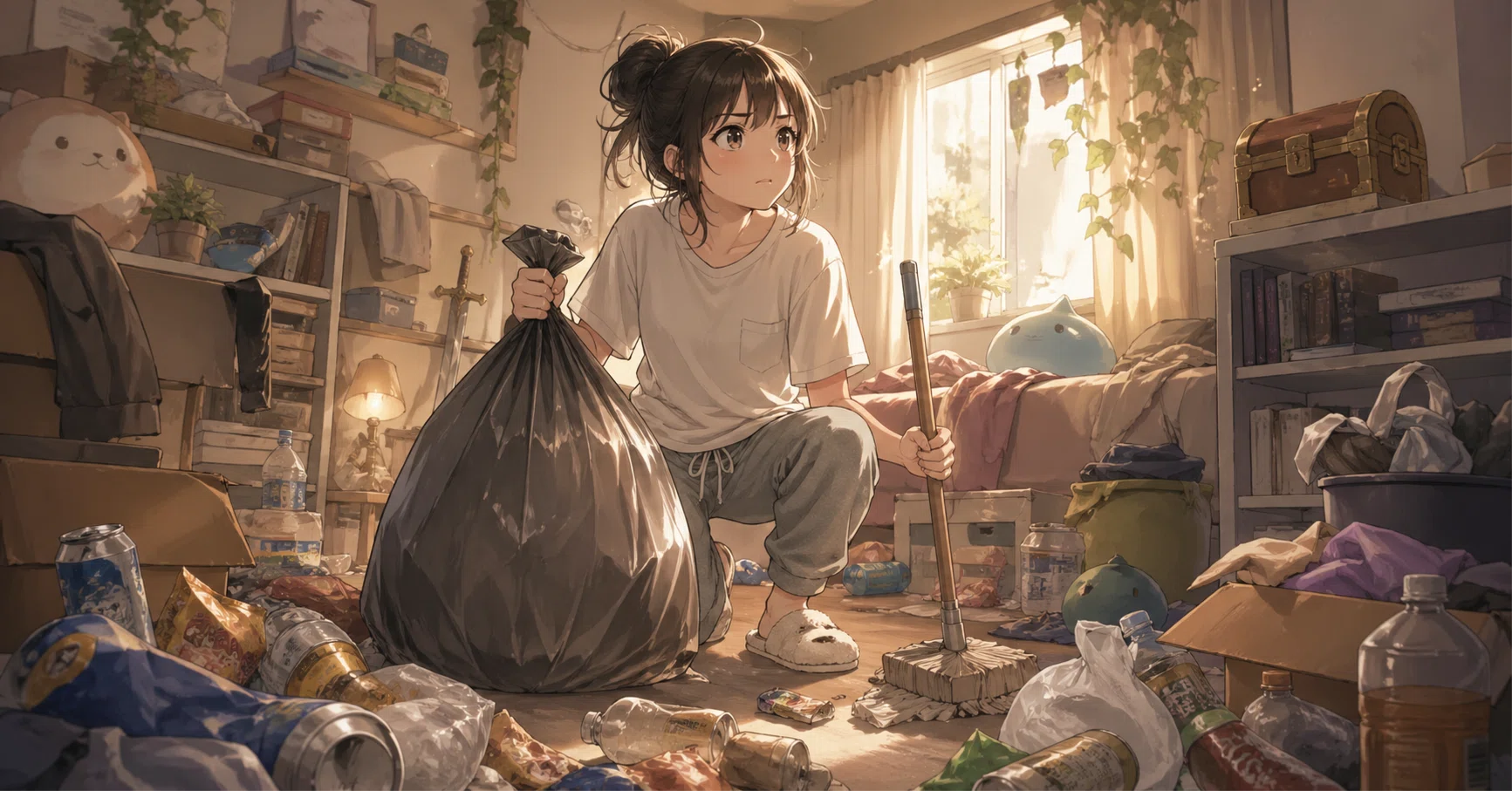 「まじょみらの汚部屋 」　　　 Quest 3 汚部屋クエスト⚔️ #3 挫折したアラサー、再び立ち上がる｜桜綾｜生き