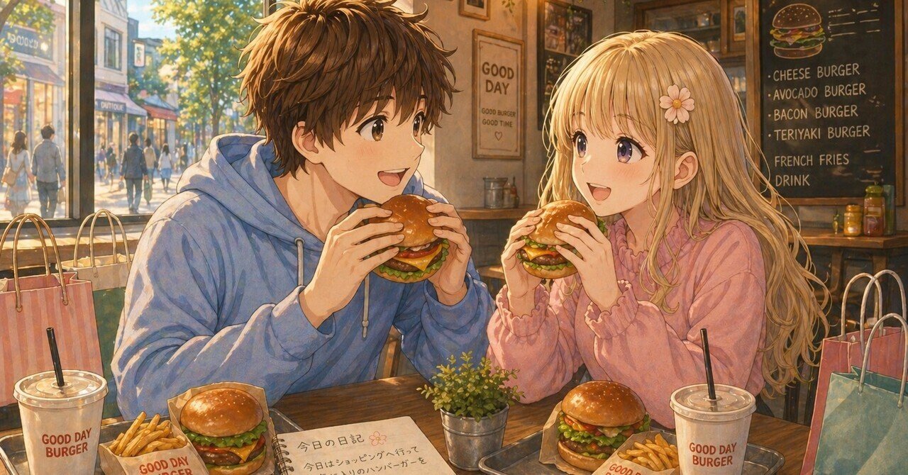 お気に入りのハンバーガー🍔の味💕｜みつみる