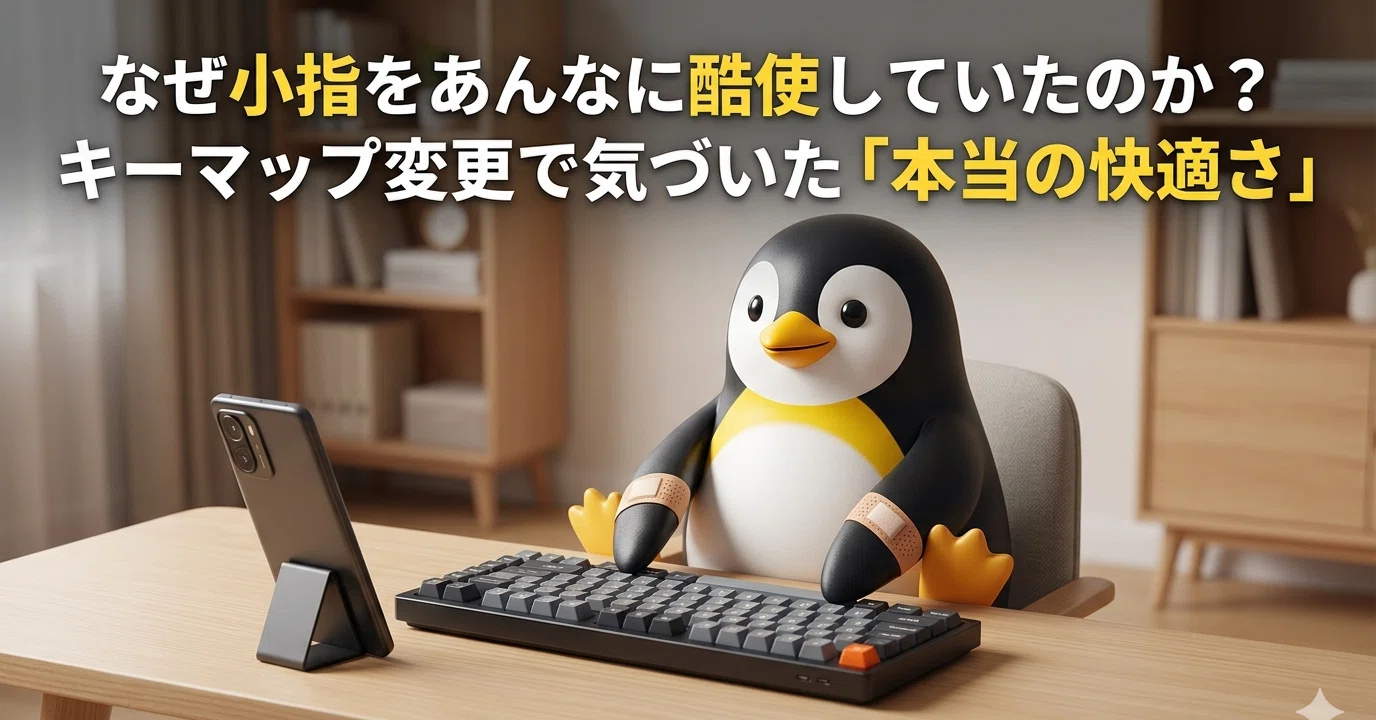 なぜ小指をあんなに酷使していたのか？キーマップ変更で気づいた「本当