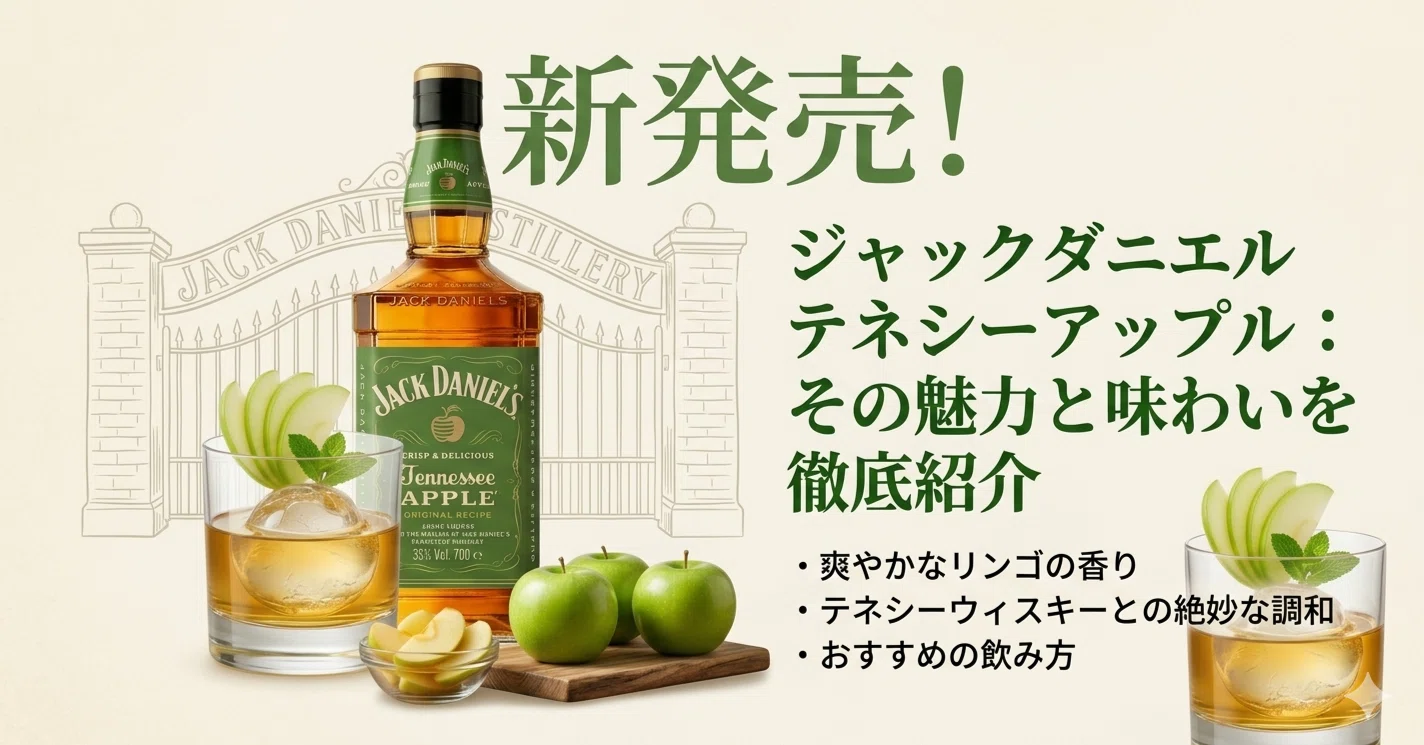 Jack Daniel's Tennessee Apple Arrives in Japan! A Fruity Bottle