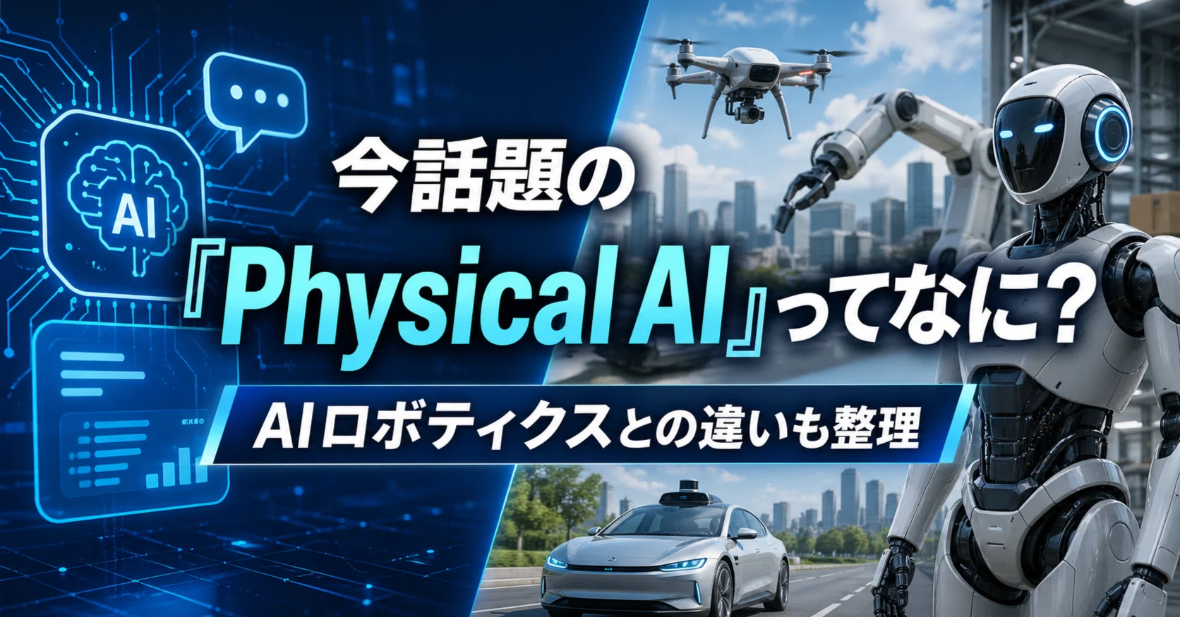 今話題の「Physical AI」ってなに？AIロボティクスとの違いも整理して