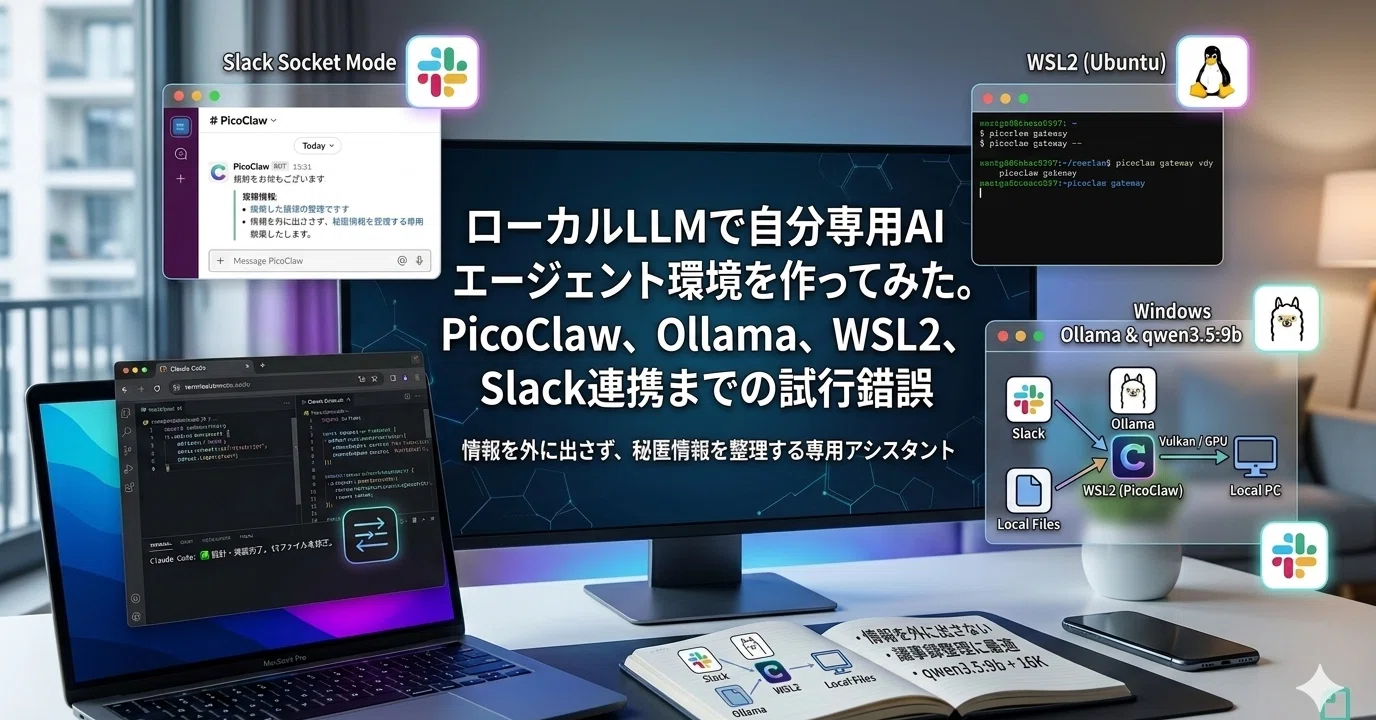 ローカルLLMで自分専用AIエージェント環境を作ってみた｜naoto