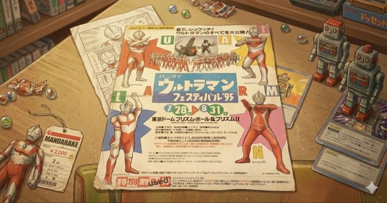 30年前のチラシは、最高の「空想地図」だった。1995年・ウルトラマン