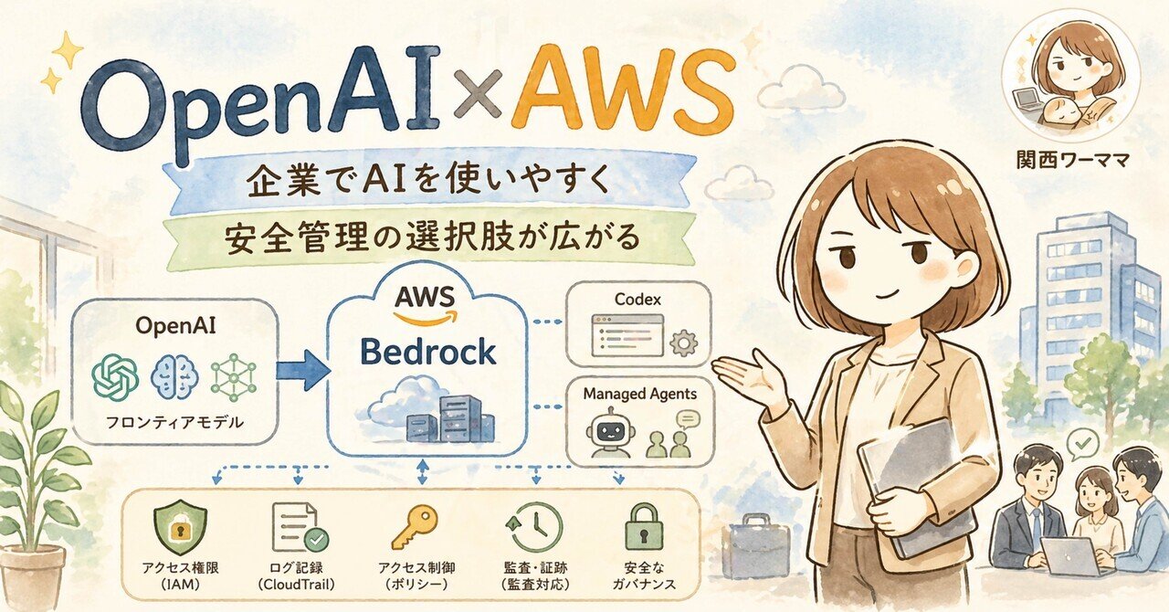必要な方募集します。動作確認済み OpenAIがAWSで使えるようになった——企業でAIを安心して使うための壁が