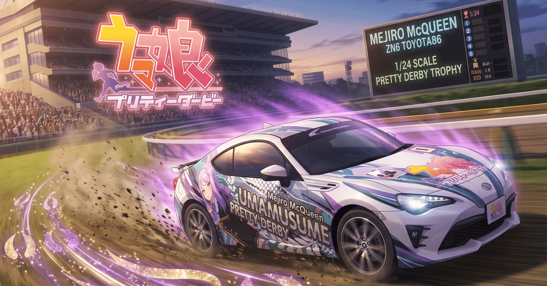 痛車】ウマ娘 プリティーダービー TOYOTA86（アオシマ）｜積みプラ