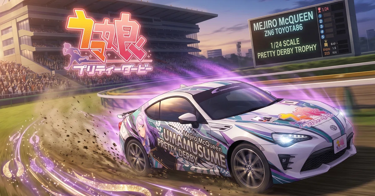 痛車】ウマ娘 プリティーダービー TOYOTA86（アオシマ）｜積みプラ