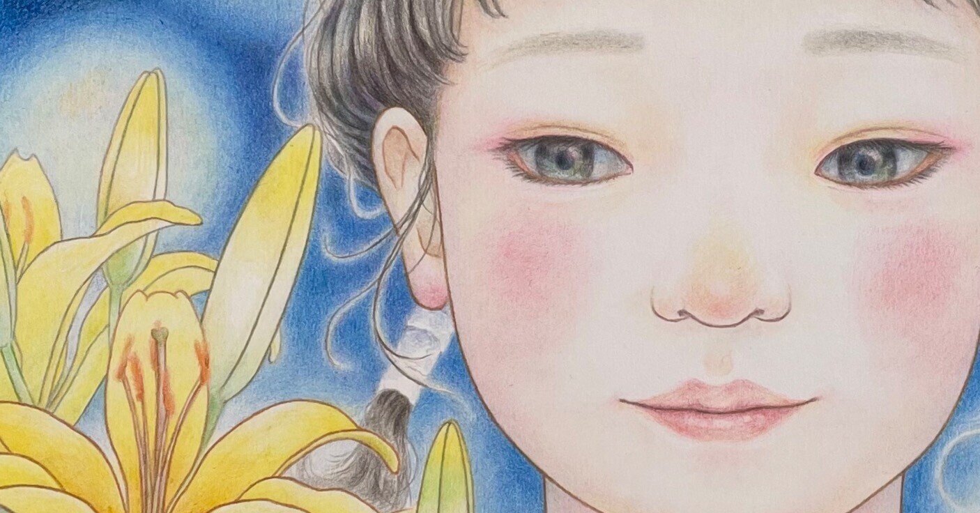 色鉛筆　人物像 色鉛筆画作品｜sei