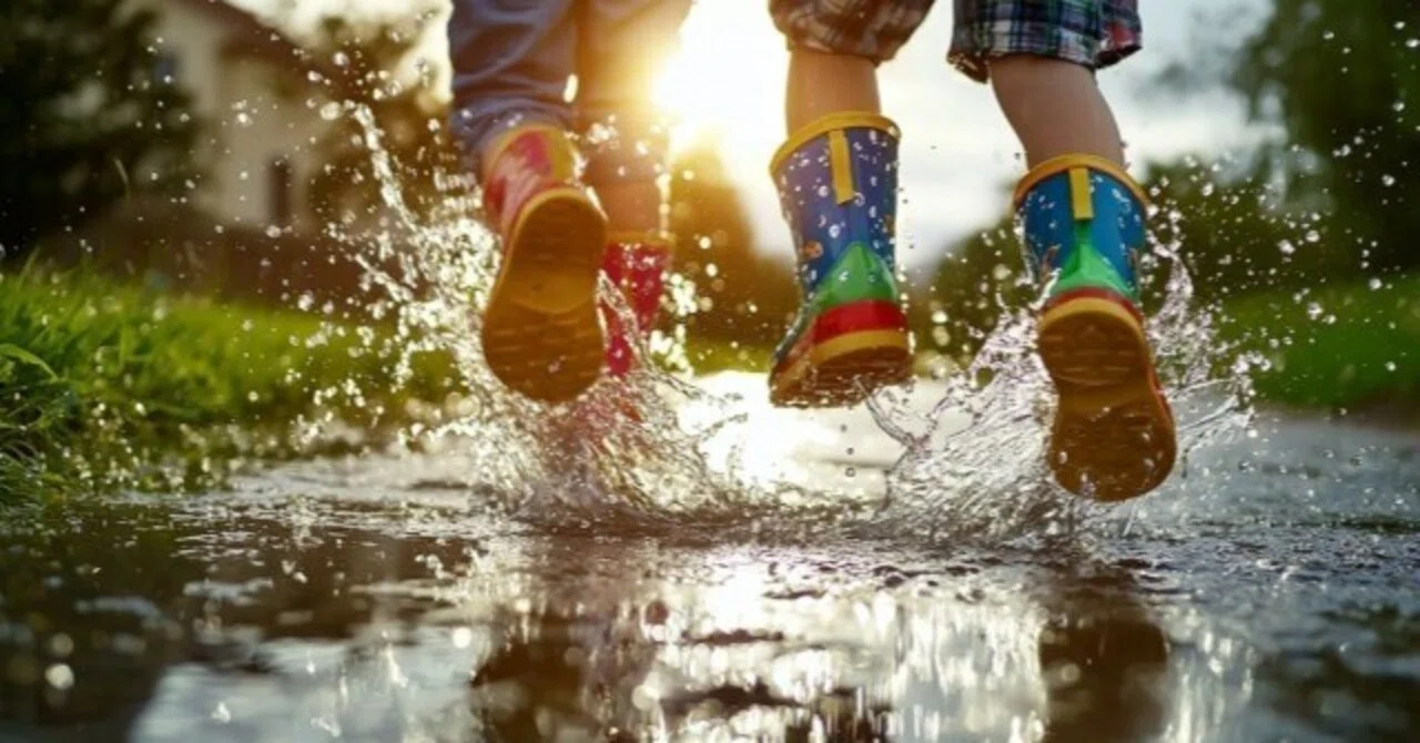 It's fun because there's a puddle｜スッカ