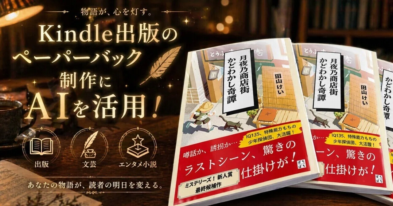 AIでKindle出版のペーパーバックを作ってみた｜田山けい