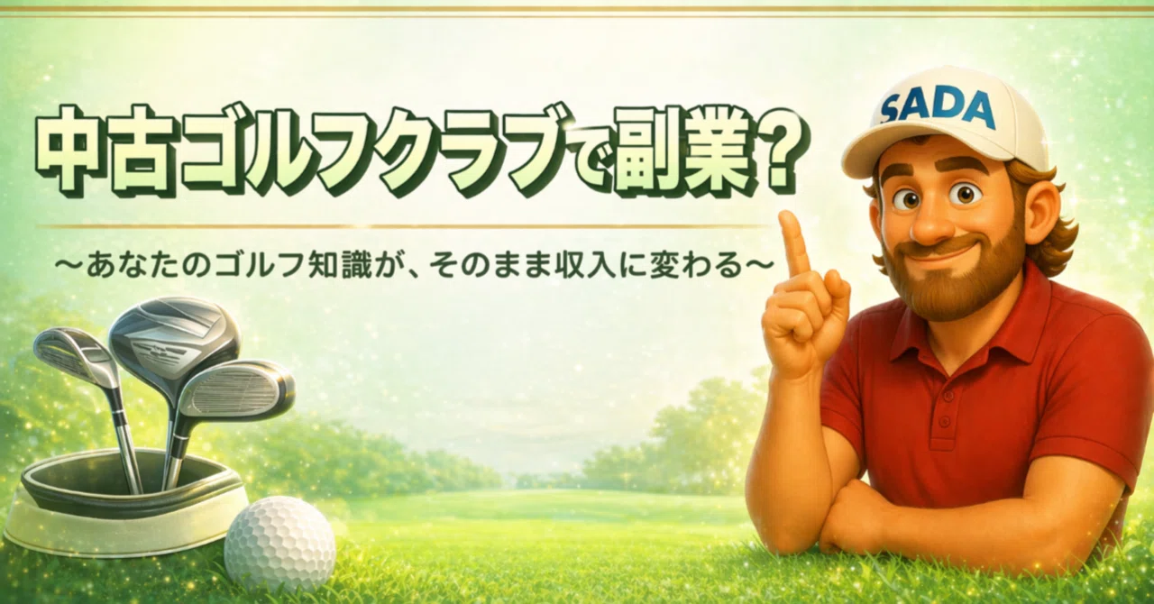 中古ゴルフクラブで副業？ 〜あなたのゴルフ知識がそのまま収入に