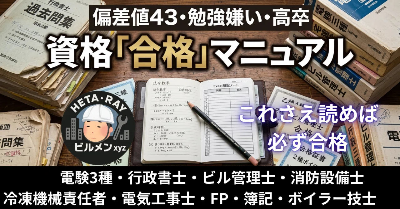 第5のビルメンセット消防設備士｜乙6・甲4を独学で合格した記録 資格