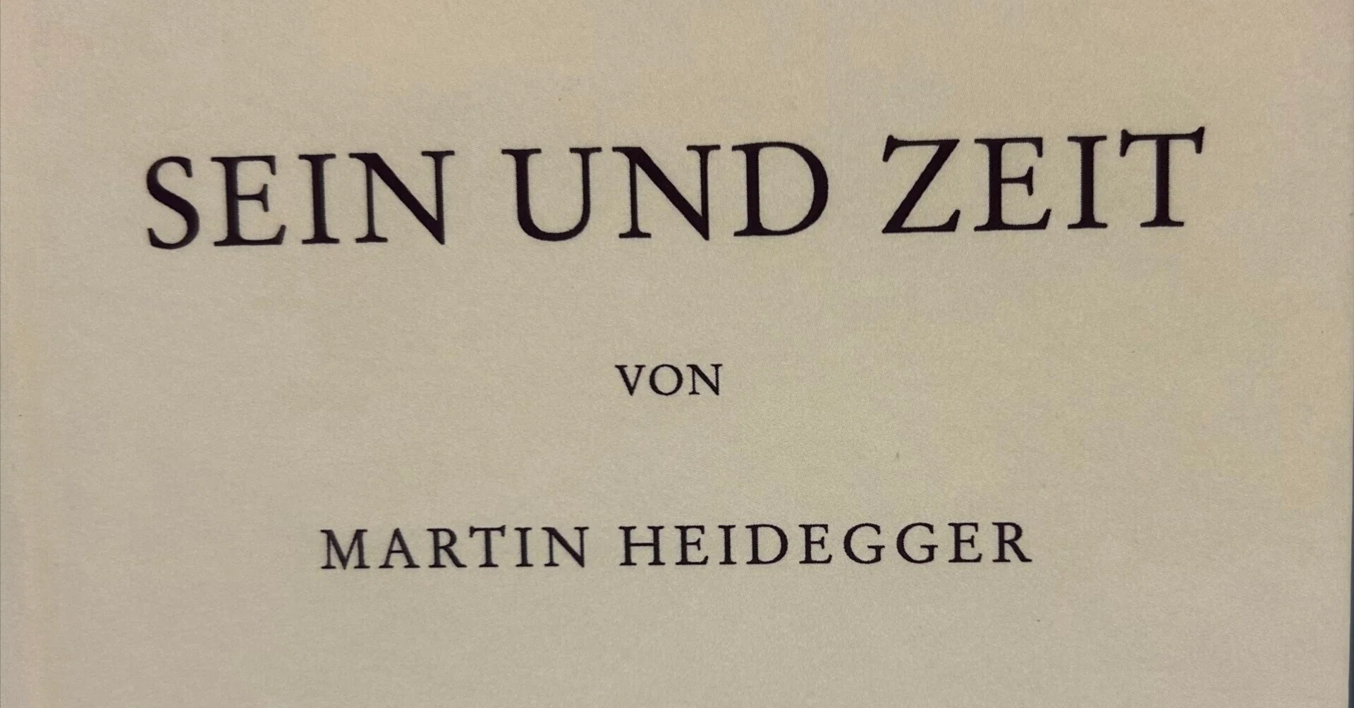 存在と時間　Sein und zeit ドイツ語 Sein und Zeit Martin Heidegger 独)存在と時間 ハイデガー - 古書古本