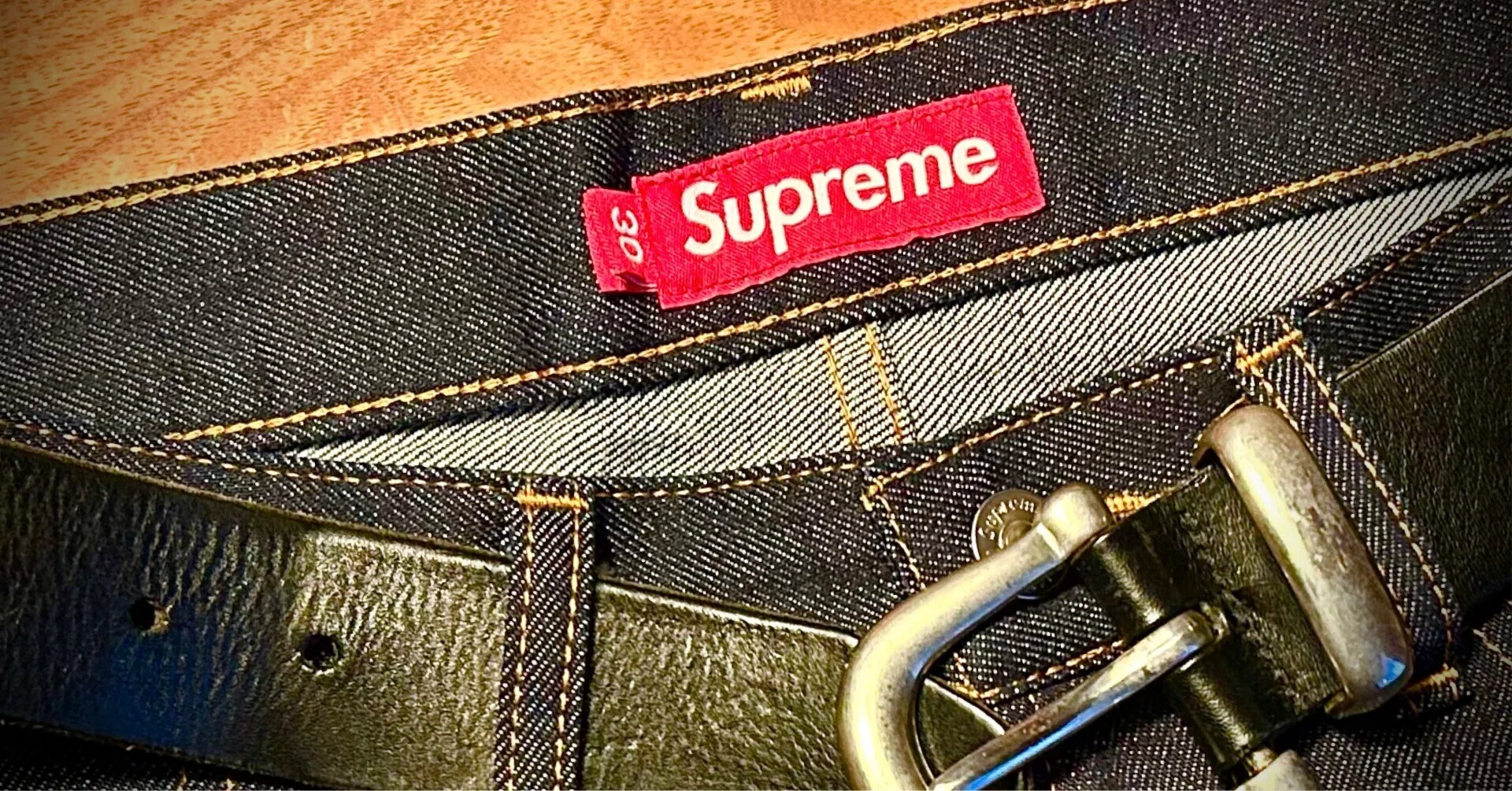 🟥記録: Supremeリジッドバギー 〜1回目のウォッシュで縮むのか