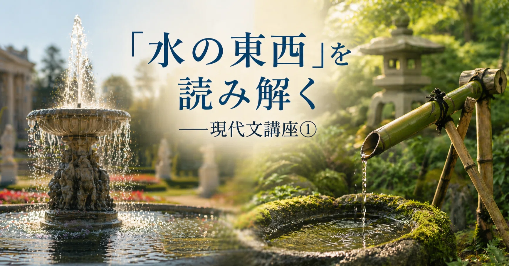水の東西」を読み解く――現代文講座①｜柴田勝二