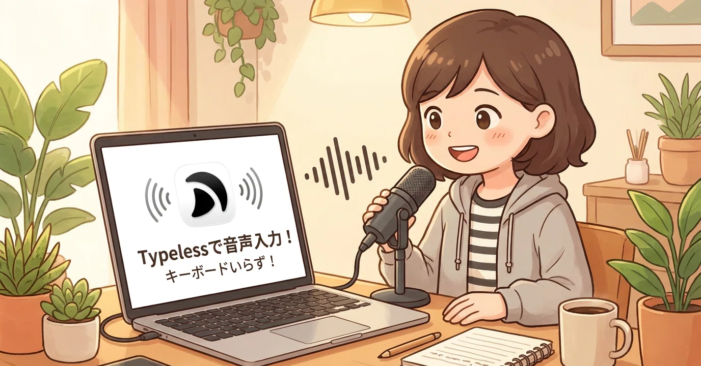 無料】AI音声入力ツール「Typeless」の始め方徹底ガイド！話してるのに