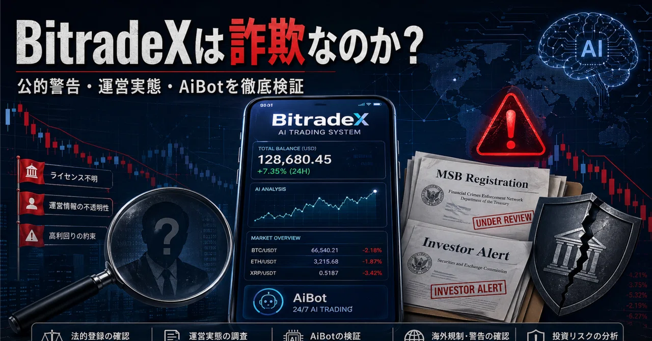 BitradeXは詐欺なのか？｜石鹸です