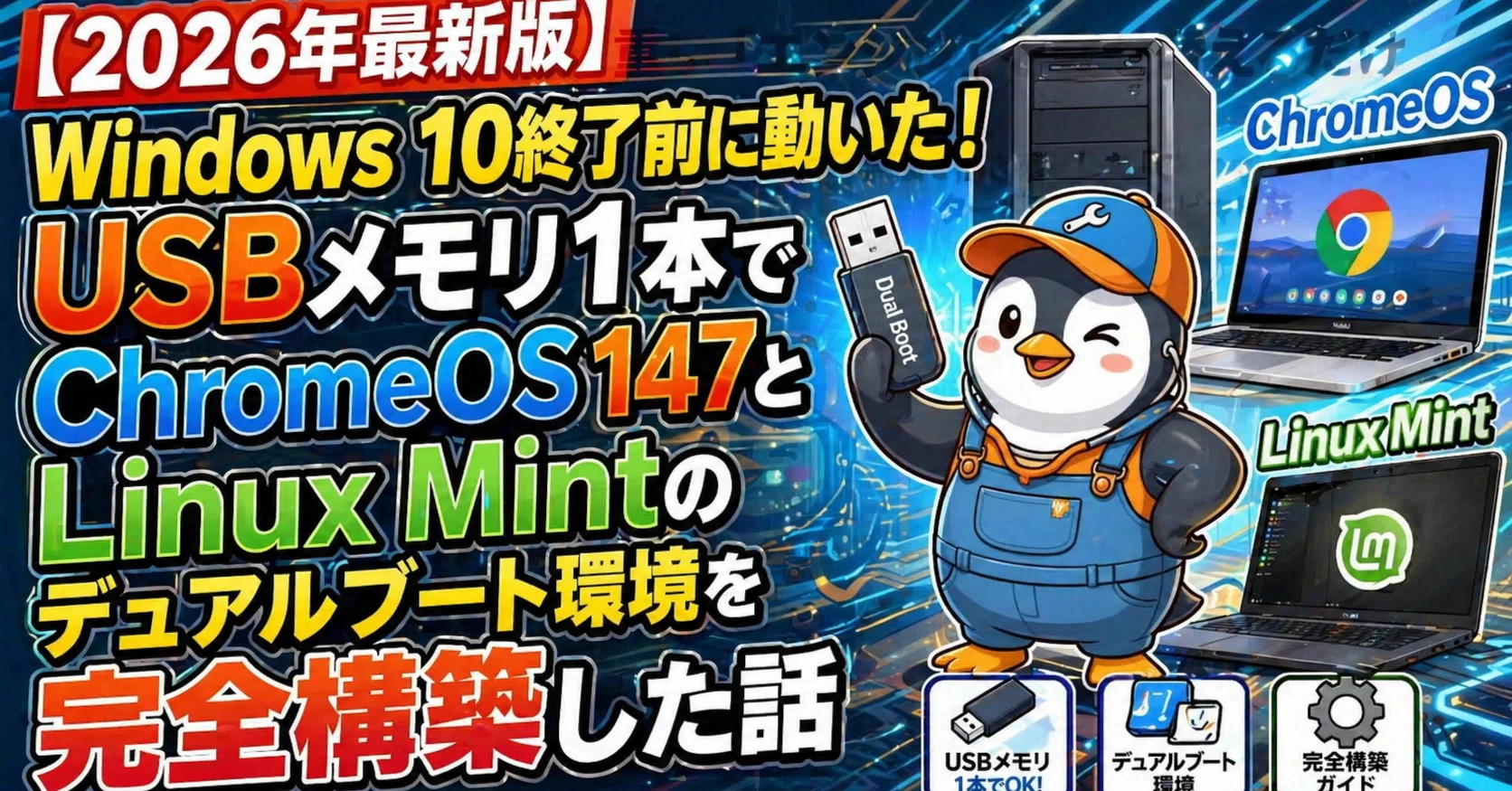64GB USBだけで完結】Windows 10サポート終了後の最終兵器！Ventoy永続