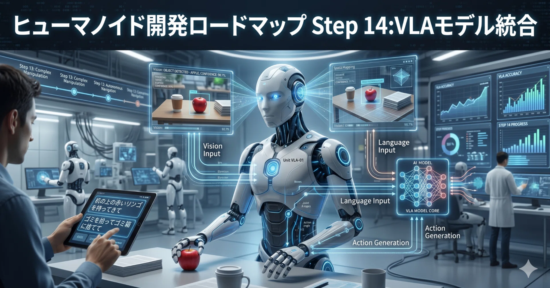 ヒューマノイド開発ロードマップ Step 14:VLAモデル統合｜香川友志