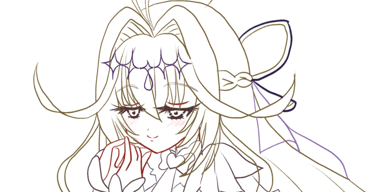 趣味絵：キュアアルカナシャドウ 進捗｜藤和 さや