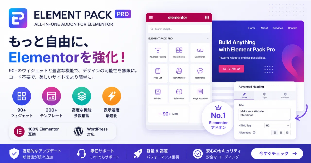 Elementorをもっと便利に。Element Pack ProでWordPress制作を効率化｜ryo.pi1304