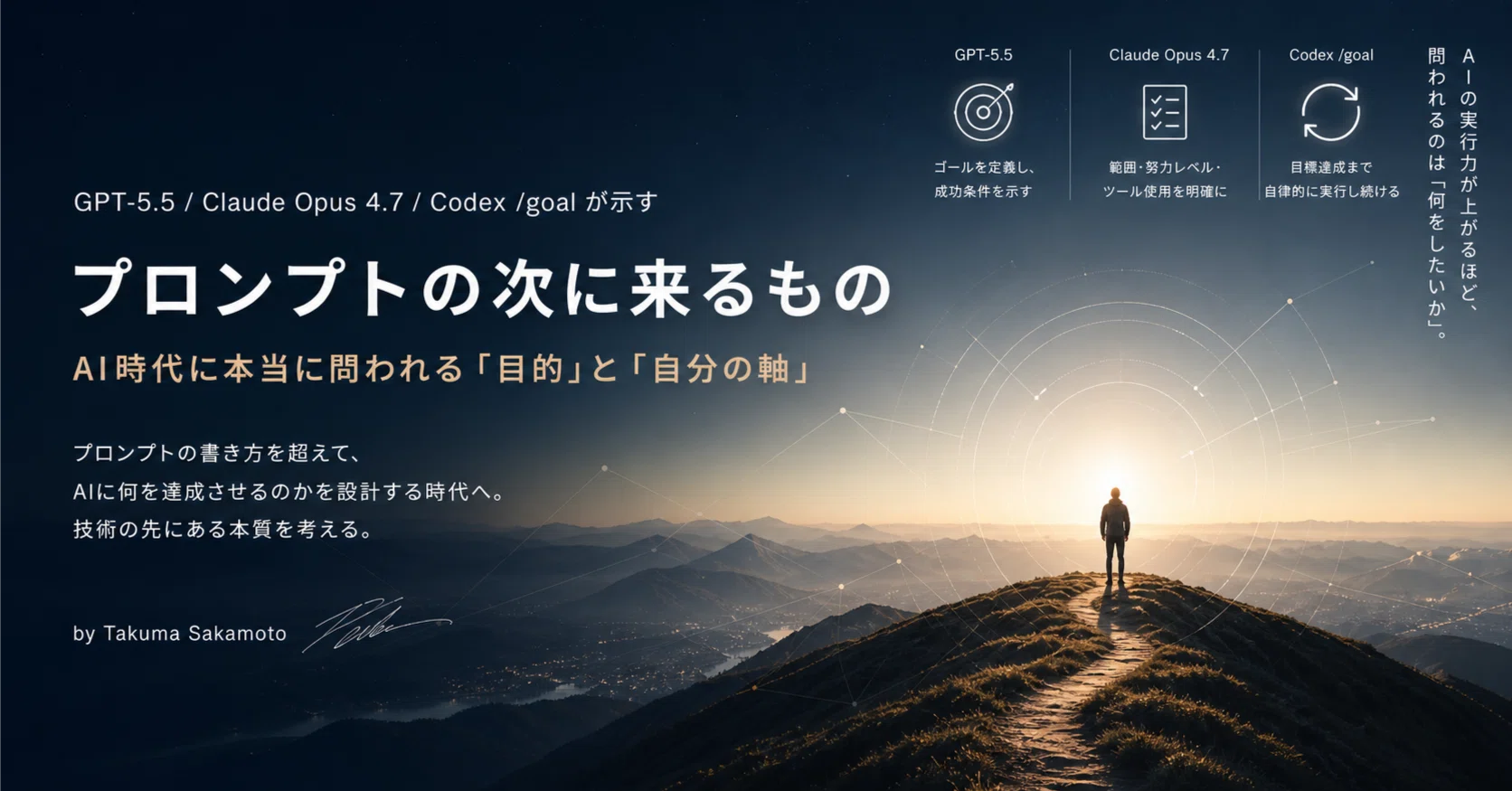 プロンプトの次に来るもの | GPT-5.5、Claude Opus 4.7、Codex /goal