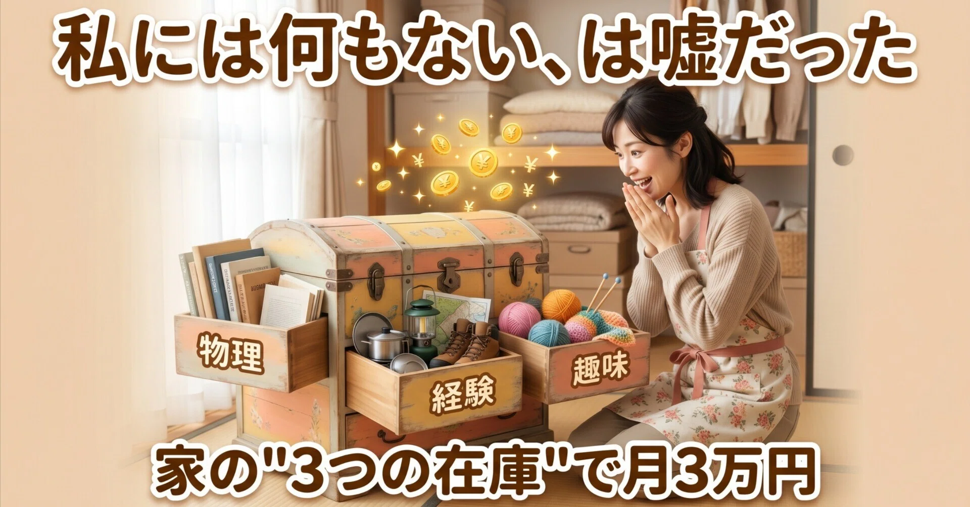 私には何もない」と泣いた夜から、家にあった