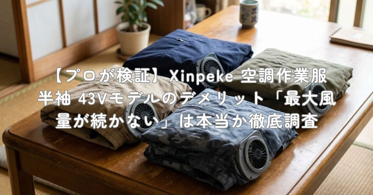プロが検証】Xinpeke 空調作業服 半袖 43Vモデルのデメリット「最大