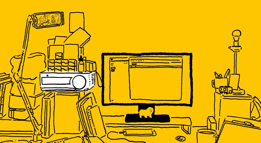 My home illustrator workspace and things I