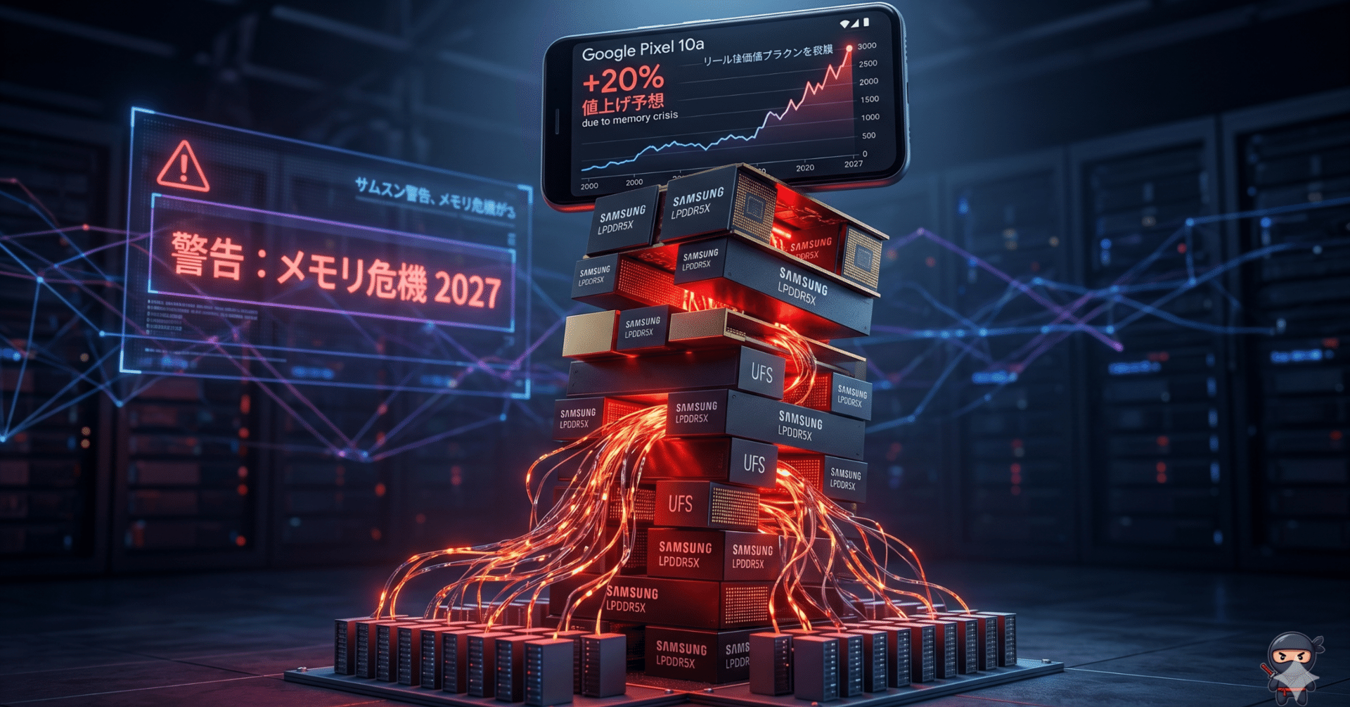 忍者式・DX生存戦略】サムスンの「2027年メモリ危機」警告—Pixelスマホ