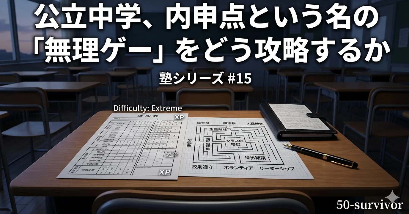 公立中学、内申点という名の「無理ゲー」をどう攻略するか 塾シリーズ