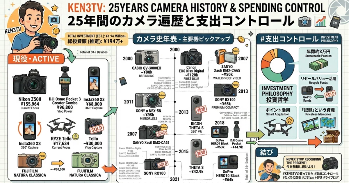 カメラ16点　まとめ売り KEN3TVの買ってみた 番外編】25年間、34台のカメラと歩んだ「投資」約