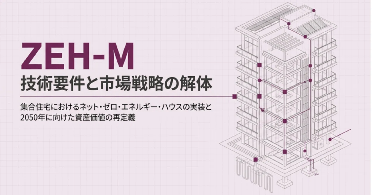 ZEH-M 実装戦略と技術要件の解体：2050年に向けた不動産価値の再定義